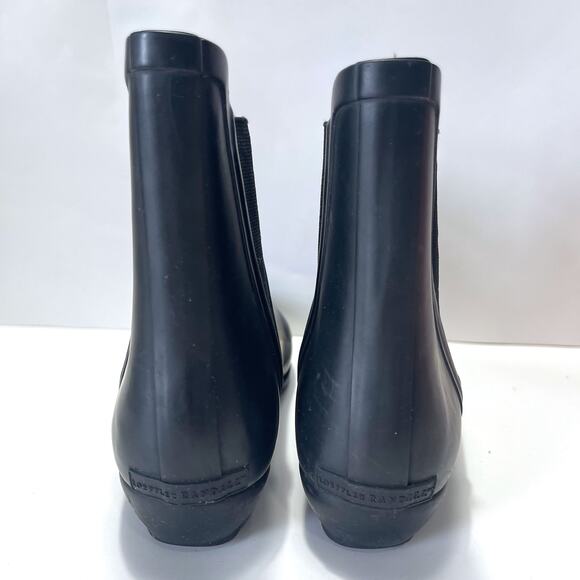 LOEFFLER RANDALL Rain Slip on Chelsea Boots in Black Size 8 - Picture 12 of 16
